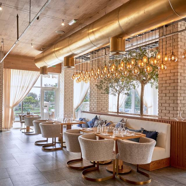 Modern upscale restaurant interior