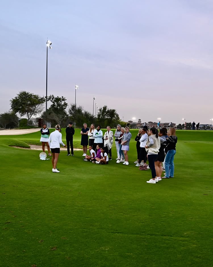 Golf coaching session