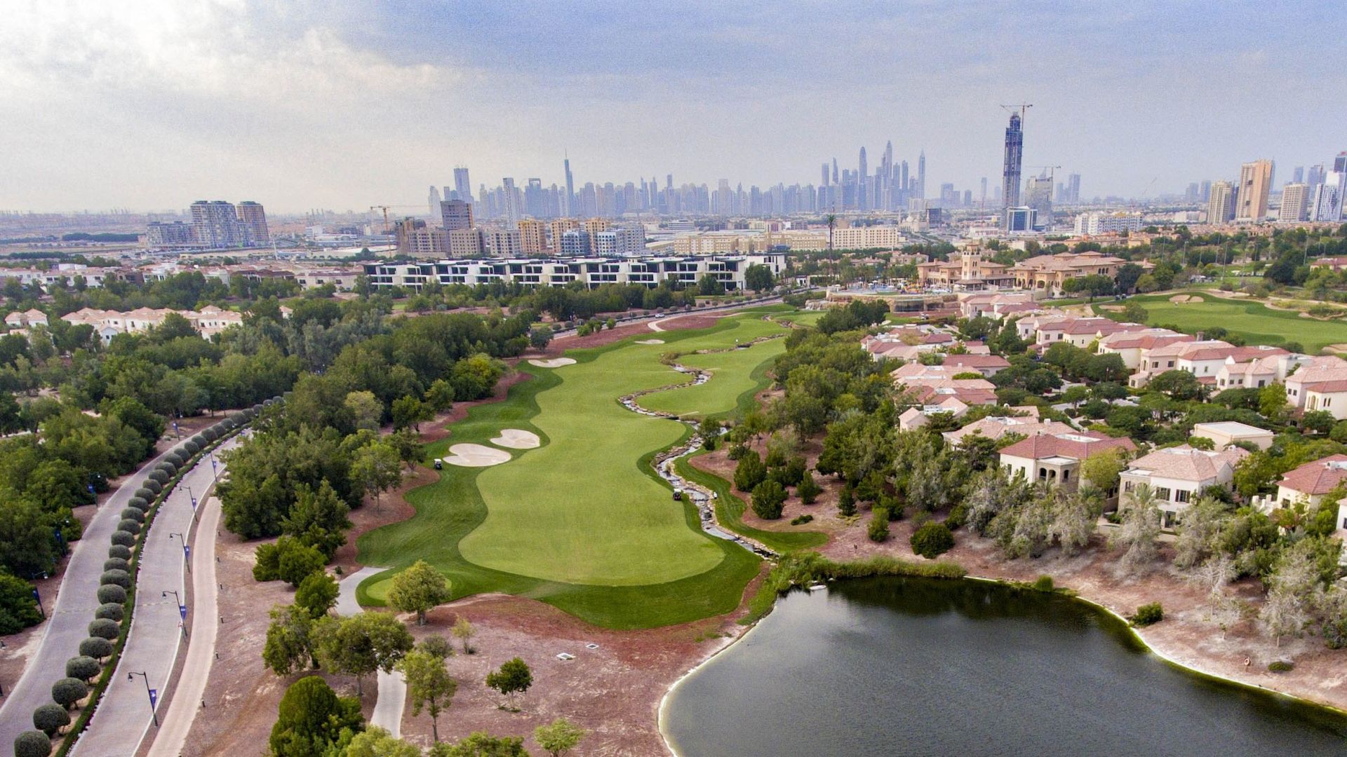 Golf course community Dubai