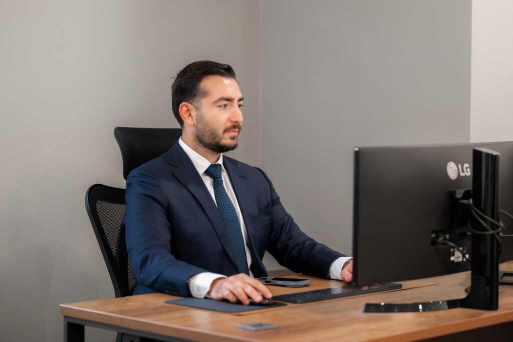 Business professional workspace